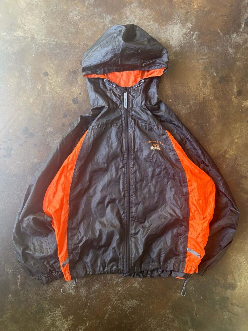 Colosseum Athletics Oregon State Beavers Windbreaker Hooded Jacket Size L